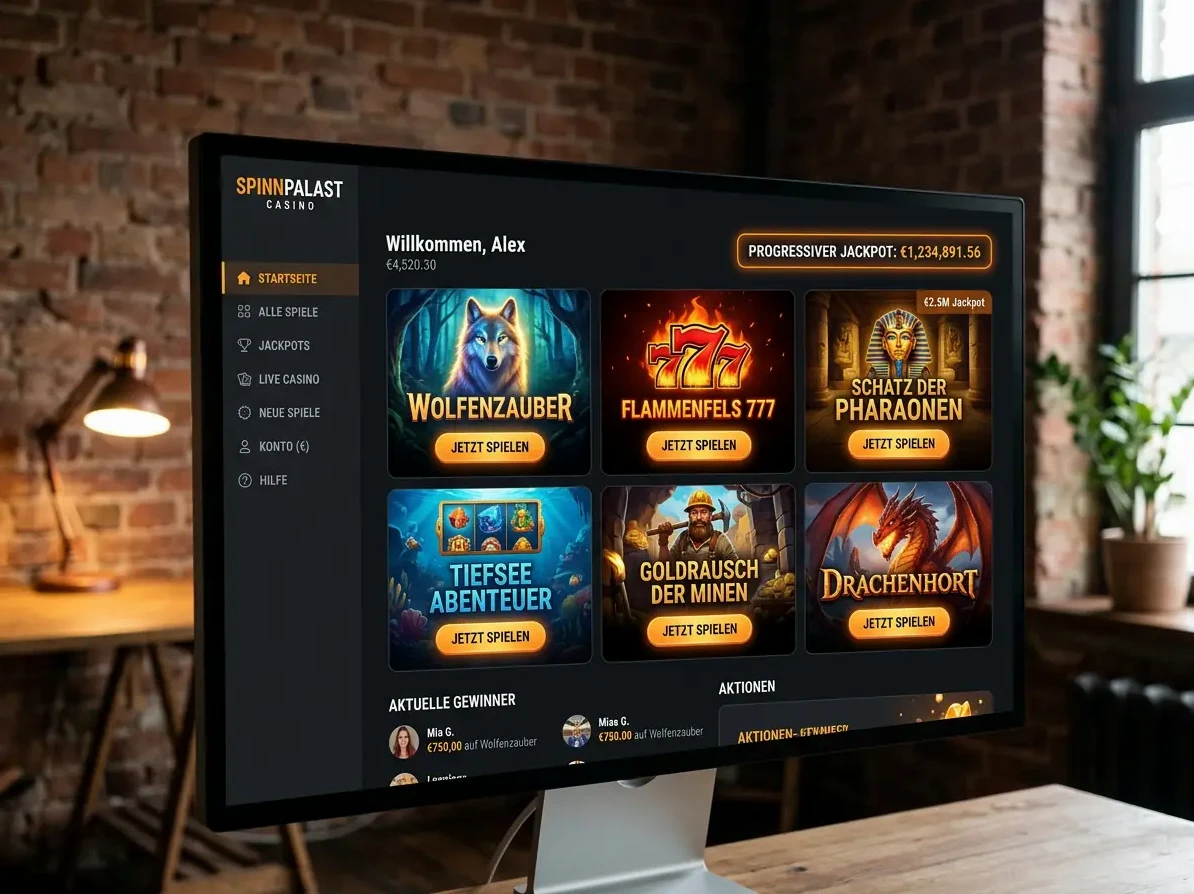 Blick in die Spielwelt von Casinova