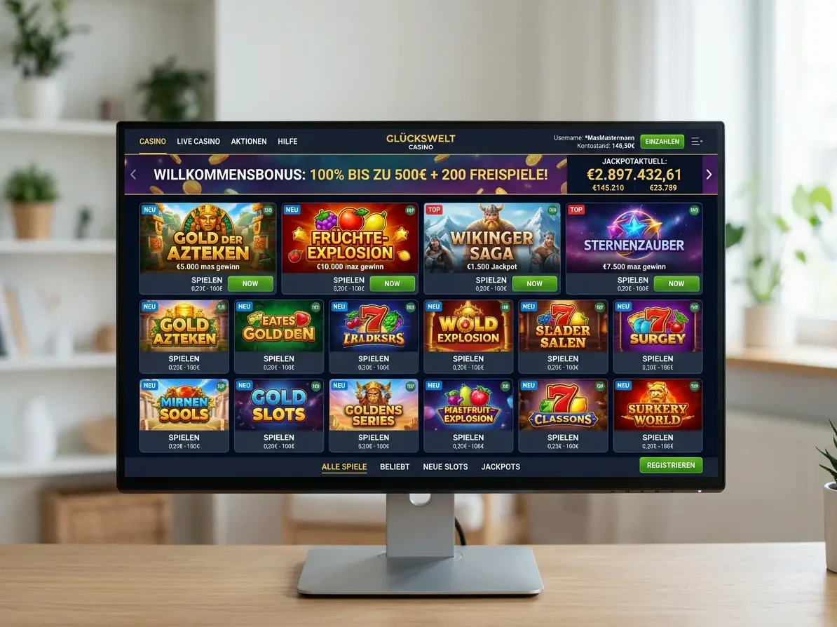 Spieleauswahl bei Casinova